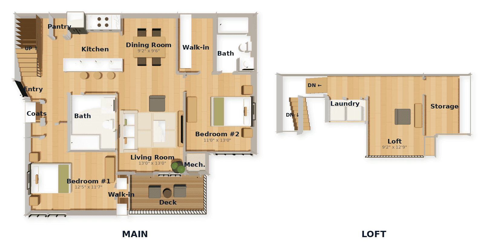Floor plan B3L